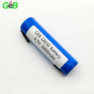 GEB customize 18650 3.7V 3200mAh Rechargeable cylindrical battery with solder pin - Product Image 4