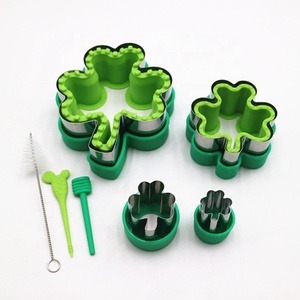Taglierina e Sigillatrice per Sandwich in Metallo a Tema Pasquale per Bambini, Set di Tagliabiscotti a Forma di Trifoglio, Stampi per Biscotti <span class=keywords><strong>Pasquali</strong></span> - Product Image 3