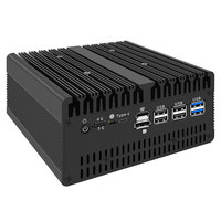 H15 6L Ultra 7 155H Port AI Host Fanless Router Firewall Pfsense 6 ports LAN Barebone Ordinateur Industriel Mini PC 6 ports LAN