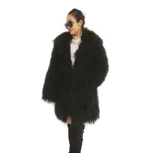 ALICEFUR del Commercio All'ingrosso di modo reale Mongolo Tibetano agnello <span class=keywords><strong>cappotto</strong></span> di pelliccia per le donne inverno - Product Image 1