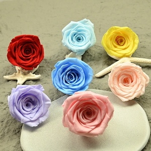 Boîte de fleurs éternelles écologiques, petite rose séchée, boîte de fleurs séchées, rose décorative faite à la main, bricolage - Product Image 1