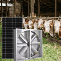 Industrieller Solar-Wärme-Wandabluftventilator mit Gleichstrom für Geflügelfarmen und Lagerhallen, Kugellager für Geflügelställe