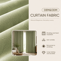 Tissu de rideau occultant à 100 % pour chambre principale et villa, tissé uni, économie d'énergie, personnalisable OEM/ODM, avec carte de couleurs ColorTex