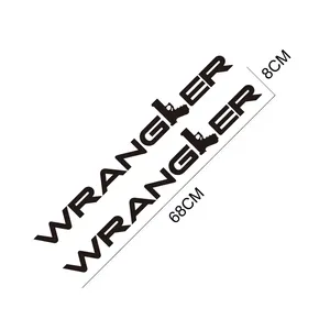 2PCS Car Hood Cover <strong>Engine</strong> Stickers for Jeep Wrangler JK JL TJ YJ Unlimited DIY Exterior Tuning Accessories PVC Bonnet Decals. - Product Image 6