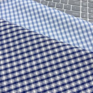 100% bông sợi nhuộm kiểm tra mô hình kẻ sọc áo sơ mi vải dệt chống vi khuẩn kiểm tra thiết kế bông vải cho Đồng phục học sinh - Product Image 1