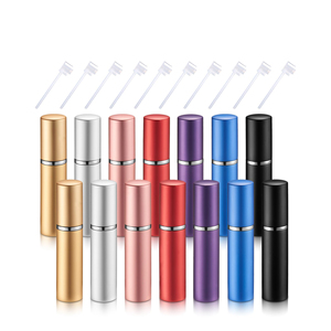 Portable Reusable 5Ml Aluminum Travel Refillable <b>Perfume</b> & Lotion <b>Atomizer</b> Bottles For Outdoor Use - Product Image 1
