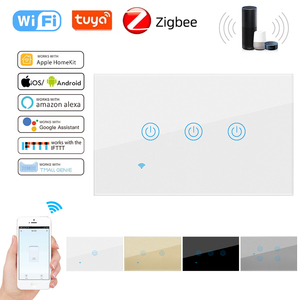 สวิตช์สัมผัสอัจฉริยะ fiko สีดำ USA/austria/<span class=keywords><strong>thailand</strong></span>/brazil/ American มาตรฐานกับ wifi/zigbee/homekit/tuy/smart Life APP - Product Image 4