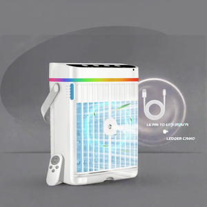 Ventilateur de climatisation intelligent en plastique pour la maison, portable, 3 vitesses, faible bruit (36-45 dB), économe en énergie, télécommande, minuterie, petit format - Product Image 6