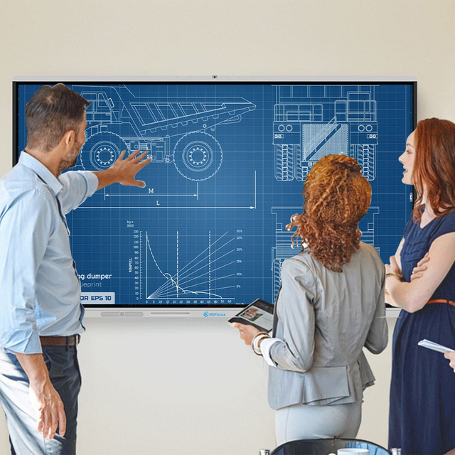 75-Inch 4K Smart Interactive Whiteboard Wifi Interactives Flat Panel With Touch Screen for Teaching & Conference