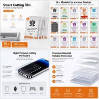 Película de hidrogel TPU HD 2026 de 8 pulgadas, precio de fábrica, lámina protectora de pantalla para reparación automática de teléfonos celulares para máquina de corte