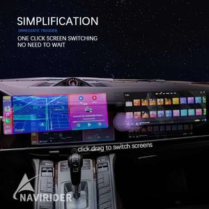 Pantalla Dual para Porsche Panamera 970 2010-2016, Reproductor Multimedia Interactivo Android Carplay de 12.3 Pulgadas + 10.9 Pulgadas, GPS, Asistente de Marcha Atrás - Product Image 2