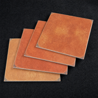 Carreaux de sol décoratifs 60x60cm, carrelage marocain orange, céramique rustique, finition mate antidérapante, style rural, terracotta