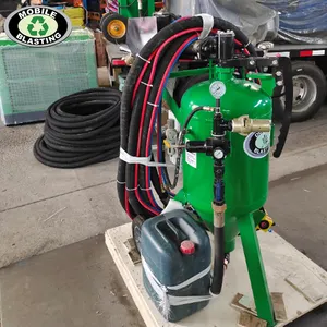 Mobile Sandblaster Sandblasting Pot/dustless blasting machine for sale DB225 /DB500