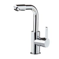 Robinet de cuisine monocommande monotrou Wenba WB-1 en cuivre brossé pour eau chaude et froide, idéal pour bacs à légumes et lavabos