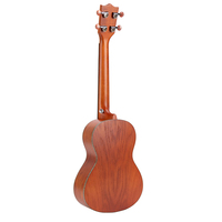 Madera de Cenicero laminada hecha en fábrica de China de alta calidad con ukelele de concierto Binding23 pulgadas de hueso de pescado