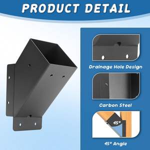 Chinese Manufacturer Wholesale Price Durable Powder Coated Customizable Color Outdoor Waterproof Pergola <strong>Bracket</strong> Kit - Product Image 2