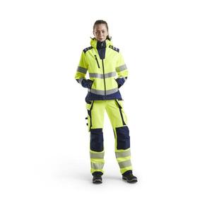 BLAKLADER - 479125133389M Veste softshell haute visibilité pour femme Jaune/Bleu marine-EAN 7330509776599 HI-VIS WORKWEAR - Product Image 3