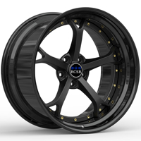 Jantes forgées RCSR Chrome Gloss Concave Design 19 pouces Nismo V1 Q50 G37 Style sport avec ET 25mm/30mm/20mm PCD 98mm/100mm