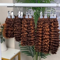 Lot de Cheveux Bouclés Birmans de Luxe en Gros, 100g par Paquet, Extensions Humaines Vierges Super Double Drawn, Sans Perte, Durée de Vie de 2 Ans