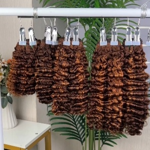 Lot de Cheveux Bouclés Birmans 12A en Gros, Vente Chaude, 100g par Paquet, Double Drawn, Extension de Cheveux Bouclés Pissy, 100% Cheveux Humains - Product Image 2