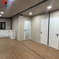 Maison conteneur isolée de 40 pieds, petites maisons conteneurs de Chine, 3 à 4 chambres pour dortoir