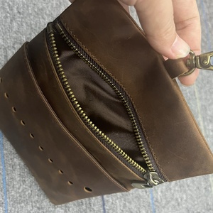 Pochette de rangement pour balles de golf Boshiho en cuir véritable, sport, luxe, imperméable, design durable, organiseur d'accessoires de golf, sac pratique - Product Image 3