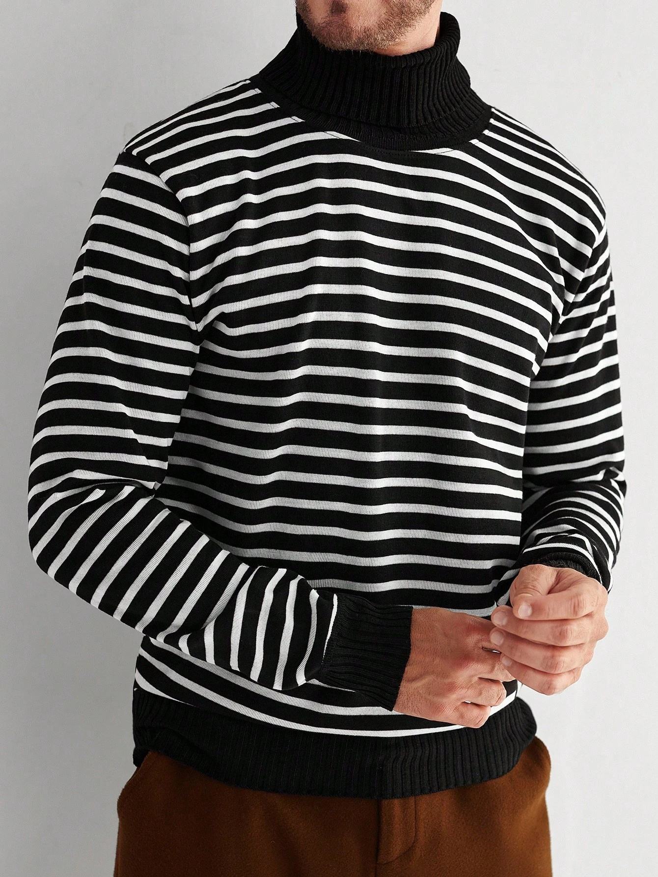 เสื้อสเวตเตอร์ลายทางผู้ชาย