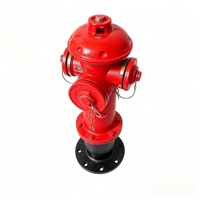 Hydrant extérieur au sol SS100 en fonte ductile à bride pour l'approvisionnement en eau incendie ; Vanne d'admission d'eau incendie extérieure