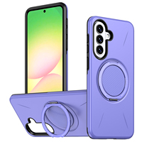 Coque de téléphone robuste avec support de voiture intégré en TPU et PC pour Samsung Galaxy A57 A15 A16 A56 A55 5G