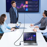 Adaptador SAMZHE de Tipo-C a HDMI Hembra, Convertidor USB-C Thunderbolt 4/5 Compatible con Pantalla 4K HD, para Laptop, Teléfono, Mac, iPad