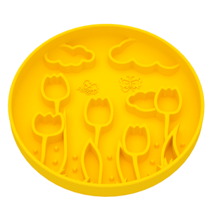 Alimentador más lento para perros con forma de flor de tulipán personalizado, alfombrilla para lamer, alfombrilla lavable de silicona para mascotas, cuencos de alimentación para cachorros, alfombrillas - Product Image 6