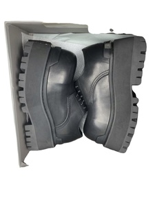 Chaussures habillées en cuir véritable pour hommes, noires, à lacets, plateforme, tendance et élégantes, rehaussantes - Product Image 2
