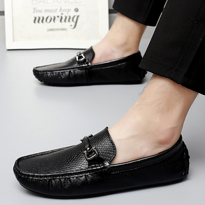 Chaussures de Ville de <span class=keywords><strong>Luxe</strong></span> pour Hommes en Cuir Véritable, Mocassins Tendance en Cuir de Vachette, Chaussures Habillées pour Banquet et Mariage - Product Image 4