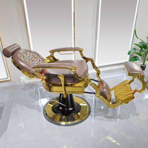 Cómoda Silla de Barbero de Cuero Clásica para Salón de Belleza - Product Image 4