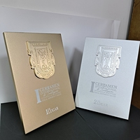Plaques de récompense en métal 3D en aluminium massif 17x24x1,2 cm – Plaques de reconnaissance 2025 pour événements annuels et célébrations