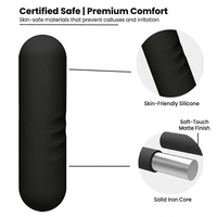 Haltère à tête ronde en silicone professionnel pour hommes et femmes, idéal pour l'entraînement de force à domicile
