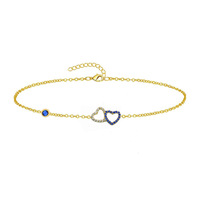 Bracelet Cœur Entrelacé Entièrement Pavé de Zircons, Bijou Tendance pour Femme, Accessoire de Mode Quotidien pour Femme, Vente en Gros