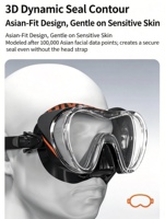 Ensemble de masque et tuba de plongée, masque de plongée professionnel, tuba sec, masque de plongée libre, plusieurs couleurs disponibles
