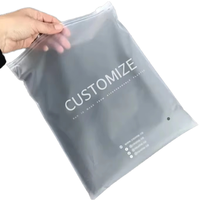Sacs à fermeture éclair personnalisés en CPE mat/givré, imprimés en héliogravure, résistants, pour l'emballage de t-shirts, maillots de bain, chaussettes, chaussures et vêtements