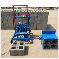 Machine électrique de fabrication de blocs creux en béton 2-45, petite machine à briques creuses en ciment, prix