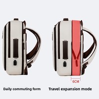 Ransel Oxford Multifungsi untuk Santai dengan Port Pengisian Daya USB, Dapat Diperluas, Kapasitas Besar, Tas Laptop, Olahraga, Unisex, Bisnis, Perjalanan