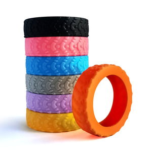 Pack <span class=keywords><strong>de</strong></span> 8 pièces <span class=keywords><strong>de</strong></span> couverture <span class=keywords><strong>de</strong></span> roue <span class=keywords><strong>de</strong></span> bagage pour <span class=keywords><strong>valise</strong></span> Housses <span class=keywords><strong>de</strong></span> <span class=keywords><strong>protection</strong></span> <span class=keywords><strong>de</strong></span> roue en silicone Accessoire <span class=keywords><strong>de</strong></span> voyage anti-bruit résistant <span class=keywords><strong>à</strong></span> l'usure - Product Image 5