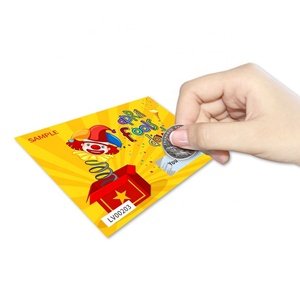 บัตรขูดรางวัลออกแบบเองสำหรับเทศกาล ของขวัญ ของรางวัล บัตรขูดแบบสุ่ม บัตรขูดพิมพ์ดิจิทัล - Product Image 2