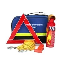 Kit d'urgence automobile portable, ensemble d'outils de sauvetage automobile, extincteur de véhicule, trousse de premiers soins multifonction, triangle de signalisation