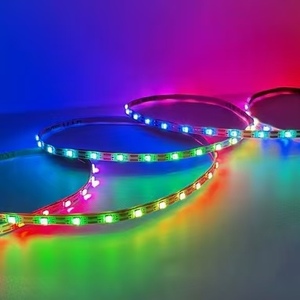 ไฟ LED แบบเส้น SMD5050 RGB DC12V/24V ความสว่างสูง พร้อมรีโมท USB แผงวงจรทองแดงสองชั้น ม้วน 5/50 เมตร รับผลิตตามแบบ OEM ตกแต่งบาร์ - Product Image 1