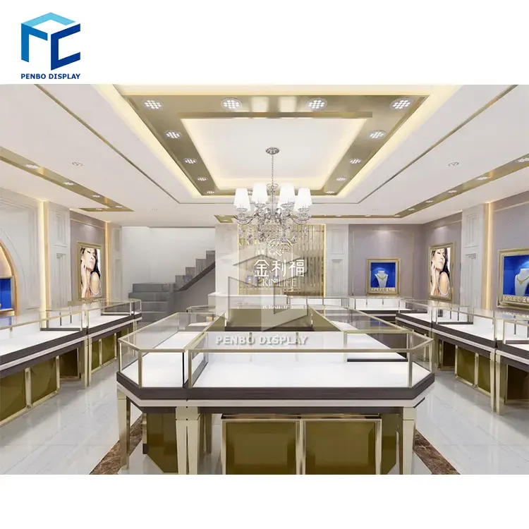 Customized Watches and Jewelry Shop Display Cabinet Watch Display Showcase Jewelry Showcase