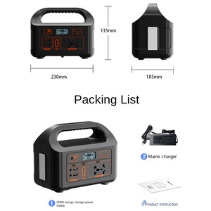 Trạm điện di động 600W-5000W với pin Lithium-ion, tấm pin năng lượng mặt trời, nguồn cung cấp năng lượng dự phòng khẩn cấp - Product Image 5