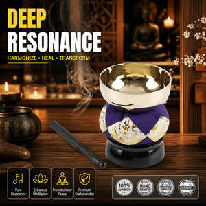Cuenco tibetano japonés Orin hecho a mano de latón, campana de altar budista redonda para meditación zen, sanación por sonido, venta al por mayor - Product Image 1