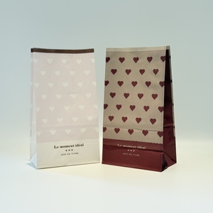 Sac en papier kraft blanc à fond carré avec impression personnalisée pour restaurant, boulangerie, pharmacie, collation, sac d'emballage en papier à emporter - Product Image 3