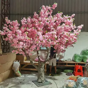 カスタマイズされた大きな人工木屋外の庭の装飾大きな木の結婚式の装飾桜の木